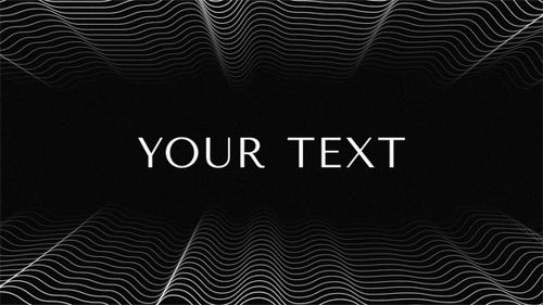 Flowing Abstract Waveform Line Grid Loop Background