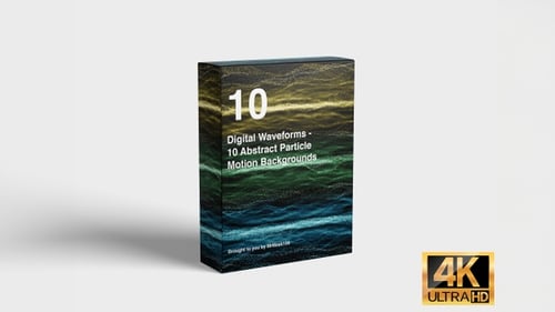 Formas de onda digitales: 10 fondos abstractos de movimiento de partículas
