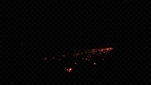 Glowing Fiery Arrow Spark Trail Effect