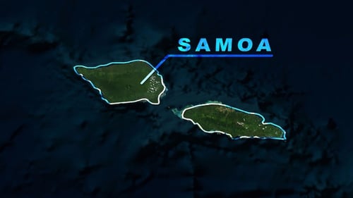 Digital Map Location Reveal with Glowing Outline