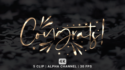 Félicitations, Text Animation