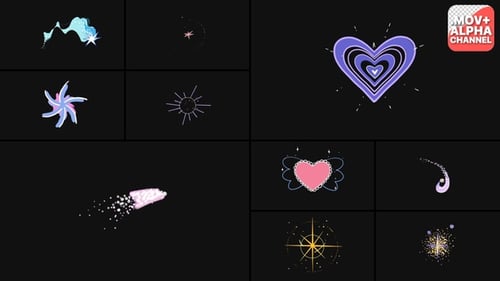 Dynamic 2D Animated Effects Pack: Cartoon, Action, Flash, Anime Elements