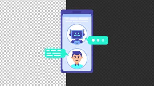 Teléfono inteligente de comunicación Chat Bot Alpha