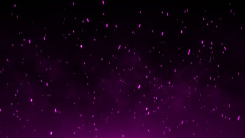 Glowing Purple Particles Abstract Floating Background