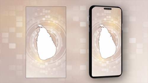Sri Lanka Animated Map - Vertical Video