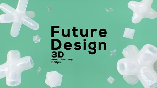 Abstract Geometric Shapes Looping Background Animation