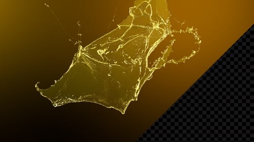 Kollision von Streaming Oil Splash V2