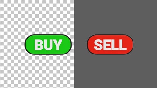 3D Buy and sell buttons | Alpha Channel