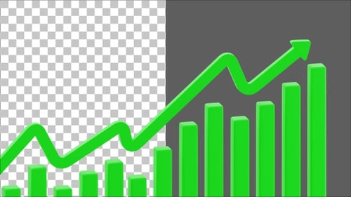3D Up Graph | Alpha Channel