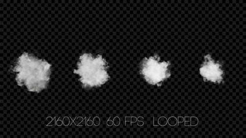 Pack Of Smoke On Alpha Channel