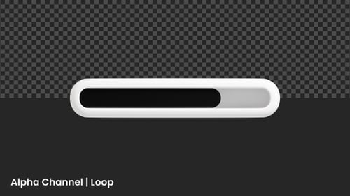 3D Progress Loading Bar Animation | Alpha Loop