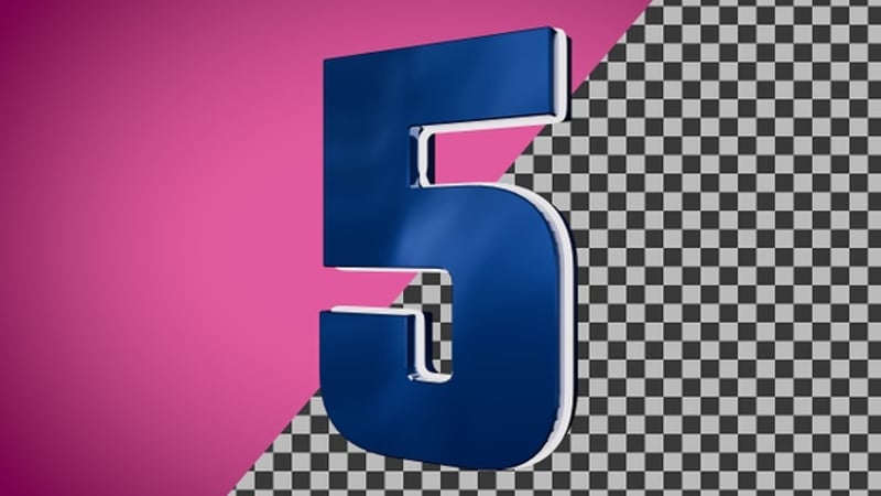 3D Number 4 animation | UHD | 60fps | Alpha channel , Elements Motion ...