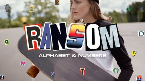 Retro Cut Out Letters Alphabet and Numbers Toolkit