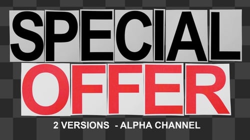 Animated Paper Cutout Text Reveals for Special Offers