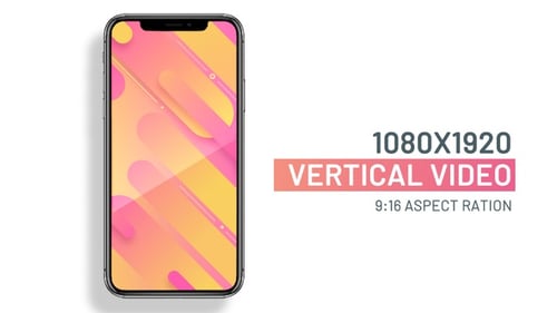 Abstract Gradient Geometric Shapes Looping Background