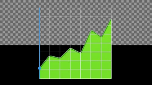 3D Graph Animated Increase