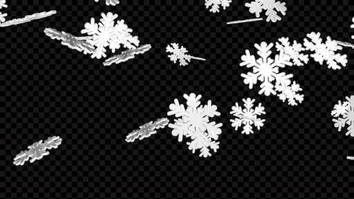 3D Snowflake Falling V4