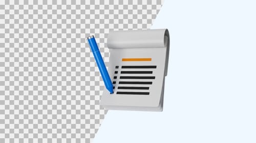 3D Animated Checklist Task Management