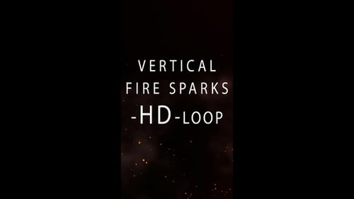 Rising Fire Embers and Smoke on Black Background