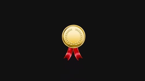 2D Medal Animation | Alpha Channel