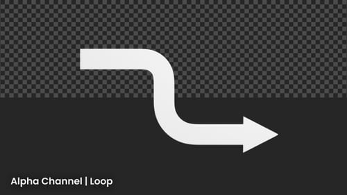 Curved Arrow Animation | Alpha Loop