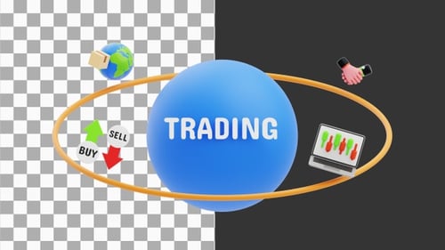 3D Animation of Trading Orbit | Alpha Channel