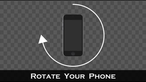 Minimalist Device Screen Rotation Animation