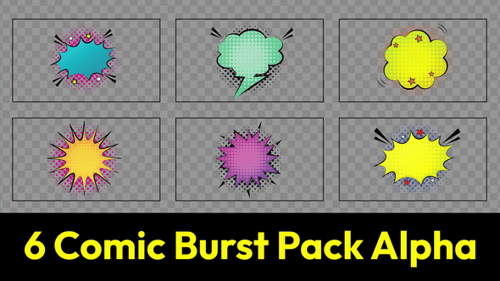 Comic Burst Pack Bubble Call Out Popup Alpha