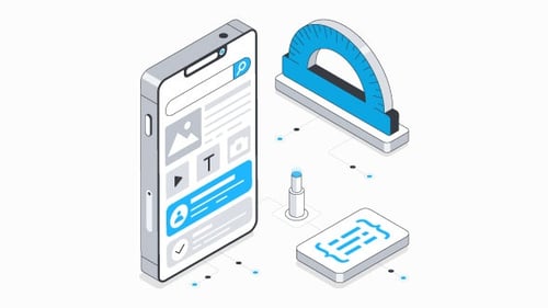 App Design Isometric Animation Alpha Channel