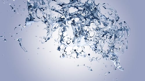 Realistic Water Splash and Droplets Overlay