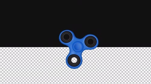 Rotierendes Spinner-Hologramm | Alpha-Kanal