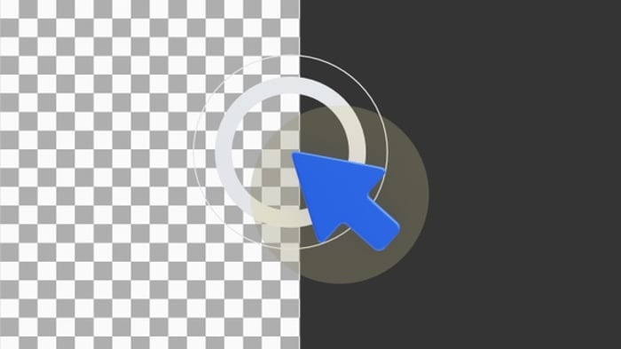 3D Animation of Mouse Cursor for Web Interfaces | Alpha Channel ...
