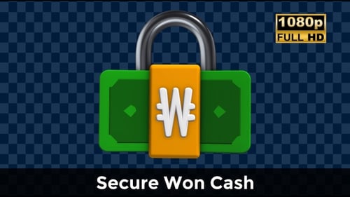 Secure Won Cash – Locked Investment Animation