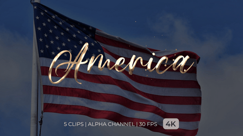 America Text Animation