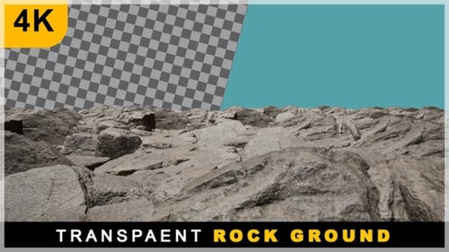 Transparent Smooth Drone View On Rock Floor
