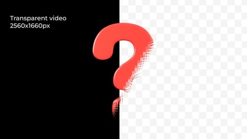 3D Question Mark Animation