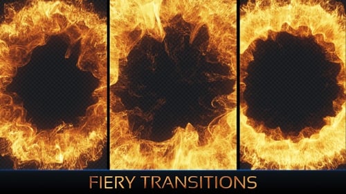 Feuerexplosion, feuriger Ring, Schockwelle aus Energie, Glut und Flammen, Alphakanal, transparenter Hintergrund