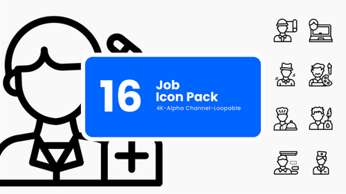 Animationspaket für Jobline-Symbole