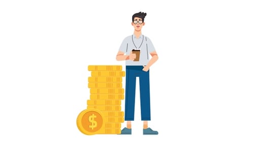 Money And Businessman Concept - Transparent