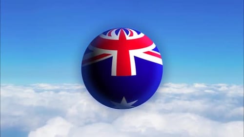 Australia - Globo de banderas de países