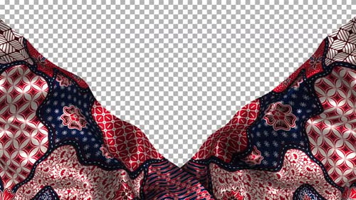 Tela con estampado de seda étnica de Indonesia Wave Alpha Songket Batik Sekar Jagad Jogjakarta Java Jawa
