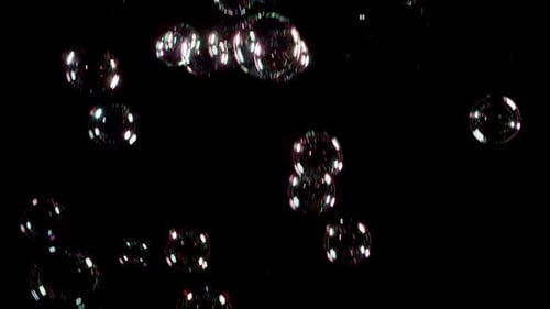 Soap Bubbles Falling