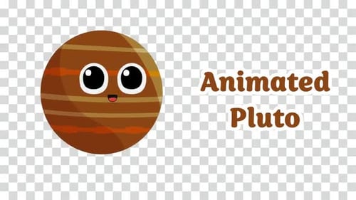 Pluton animé animé en boucle en 4K