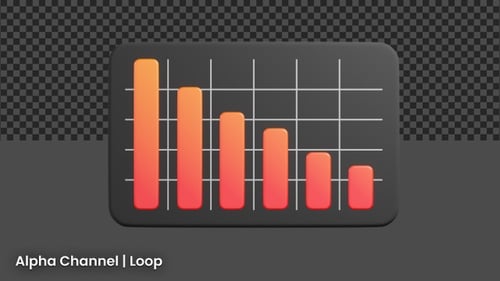 Animación de gráficos descendentes en 3D | Alpha Loop