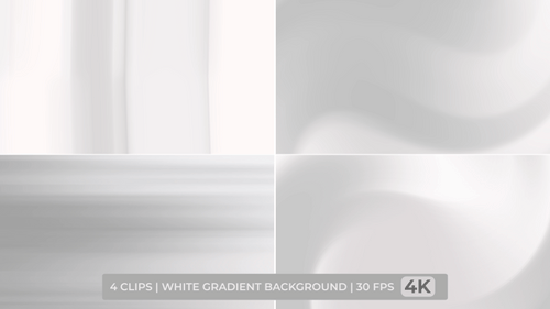 Fluid Abstract White Gradient Background Animation Pack