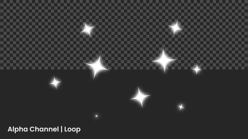 Twinkling Stars Light Animation | Alpha Loop