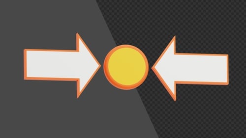 Animation 3D du bouton fléché | Alpha Channel