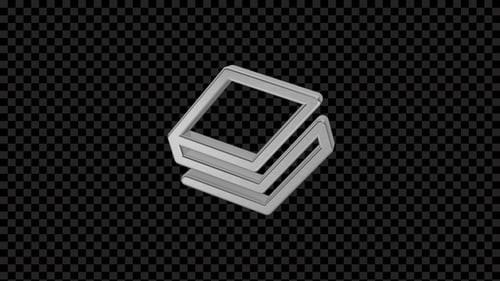 Modern 3D Silver Geometric Logo Reveal Animation