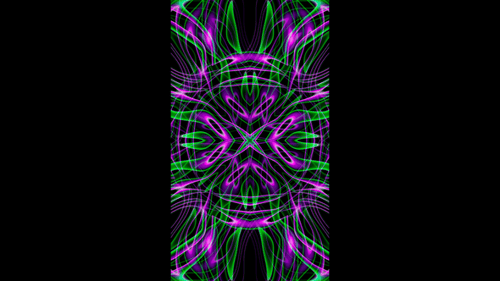 Vertikaler Video und grün blinkender DJ-Loop-Animationshintergrund