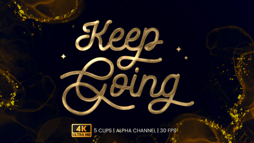 Keep Going Text Animation